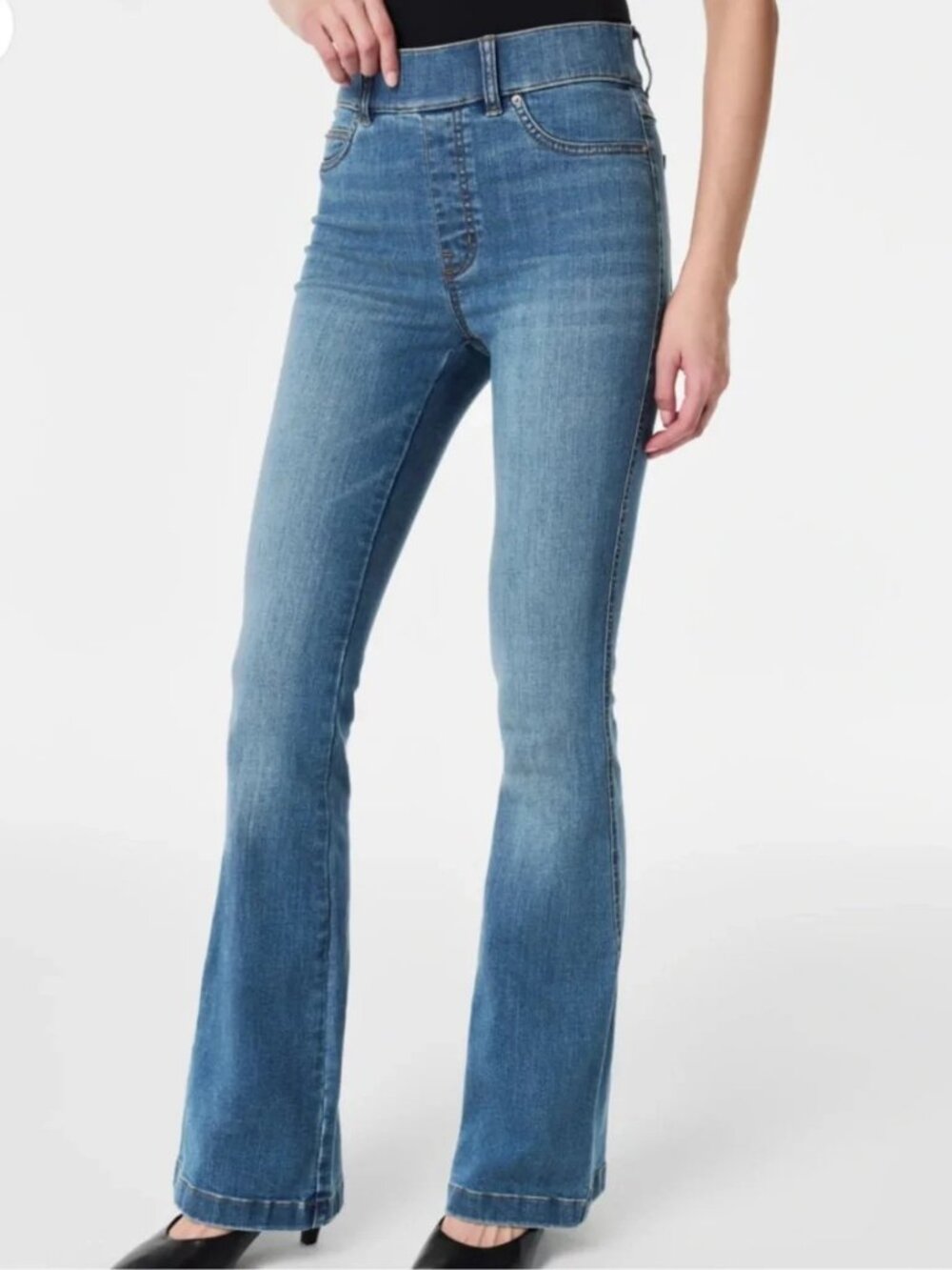 Spanx EveryWear Flare Blue Jeans
